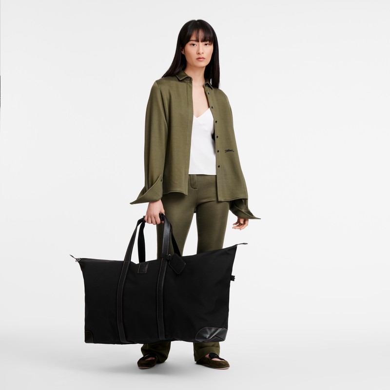 Longchamp Boxford L Potovalne Torbe Ženski Črne Slovenija | L1223080001