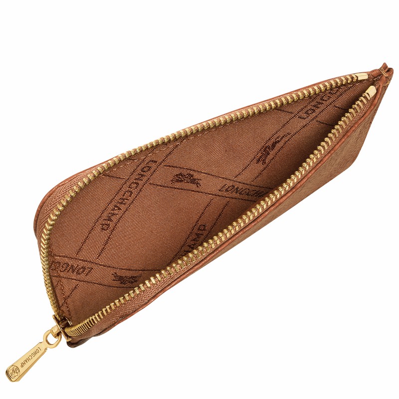 Longchamp Le FOULONNÉ Etui za Kartice Moški Caramel Slovenija | 30036021121-
