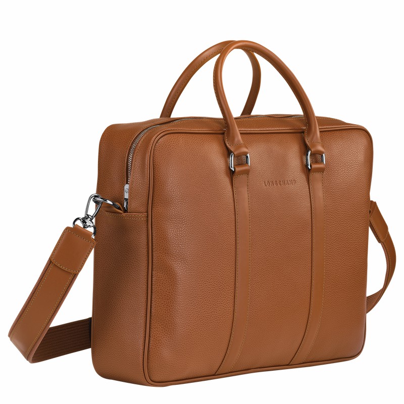 Longchamp Le FOULONNÉ M Aktovka Moški Caramel Slovenija | L2123021F72-