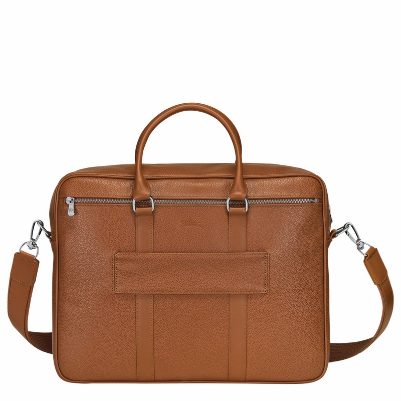 Longchamp Le FOULONNÉ M Aktovka Moški Caramel Slovenija | L2123021F72-