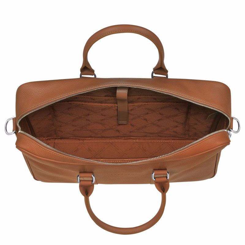 Longchamp Le FOULONNÉ M Aktovka Moški Caramel Slovenija | L2123021F72-