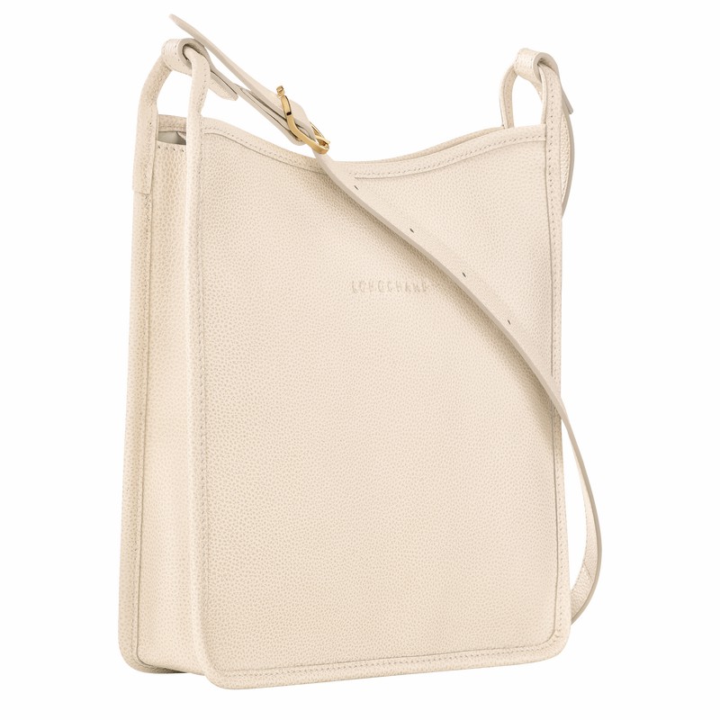 Longchamp Le FOULONNÉ M Torba Crossbody Ženski Bele Slovenija | 10140021555