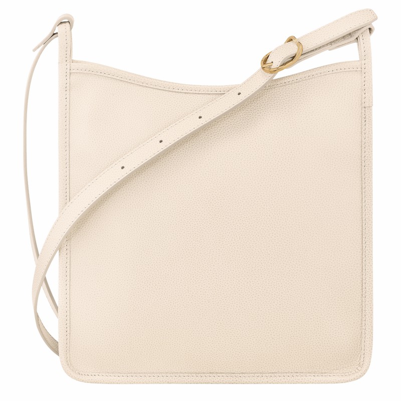 Longchamp Le FOULONNÉ M Torba Crossbody Ženski Bele Slovenija | 10140021555