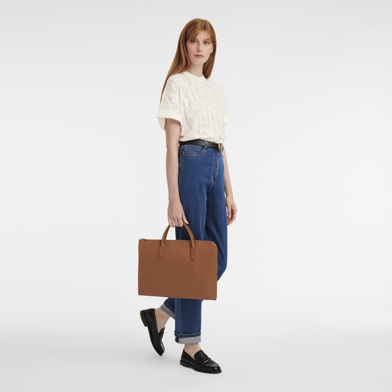 Longchamp Le FOULONNÉ S Aktovka Ženski Caramel Slovenija | L2115021121
