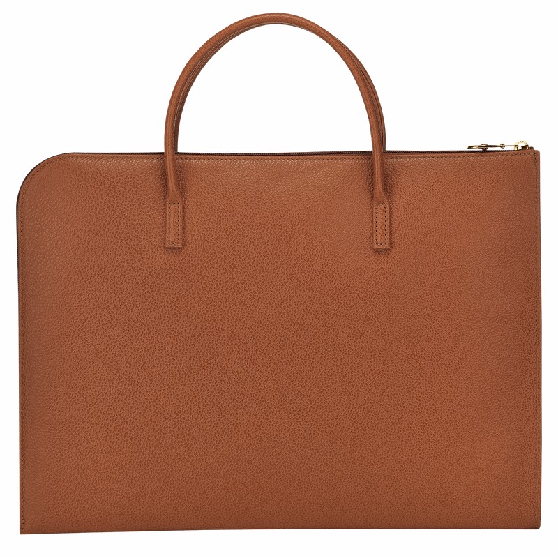 Longchamp Le FOULONNÉ S Aktovka Ženski Caramel Slovenija | L2115021121