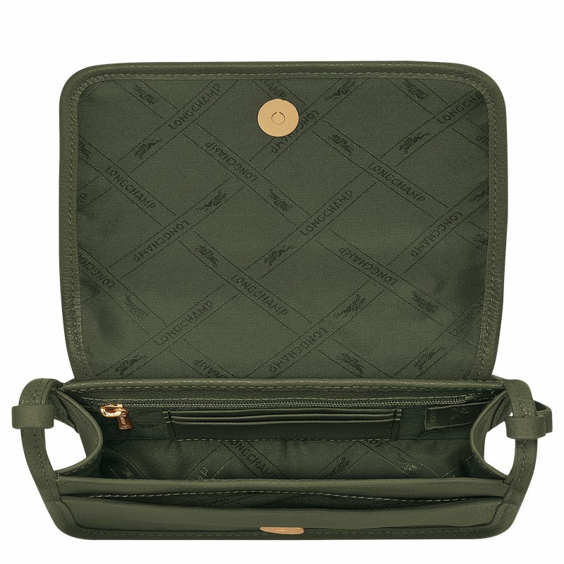 Longchamp Le FOULONNÉ XS Clutch Ženski Kaki Slovenija | 10133021892