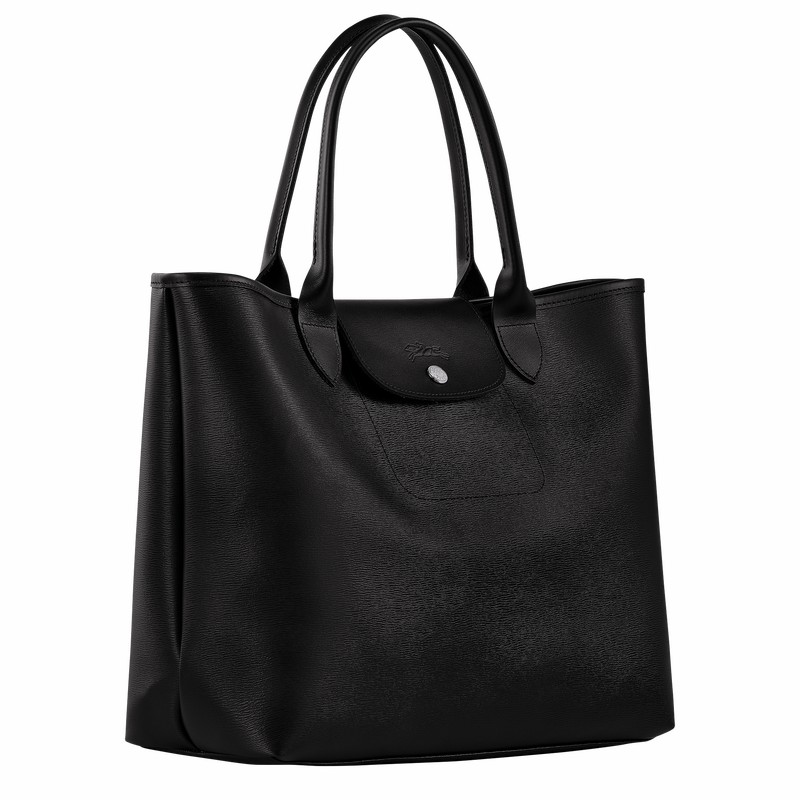 Longchamp Le Pliage City L Torba Tote Ženski Črne Slovenija | 10182HYQ001