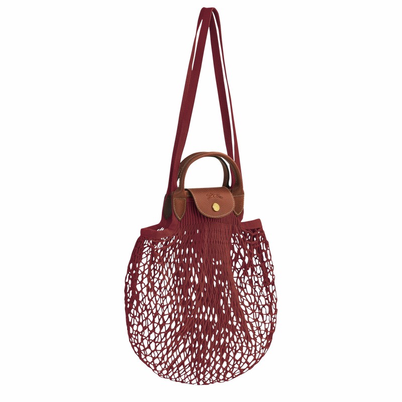 Longchamp Le Pliage Filet L Torbica za čez Ramo Ženski Fuksije Slovenija | 10121HVH204