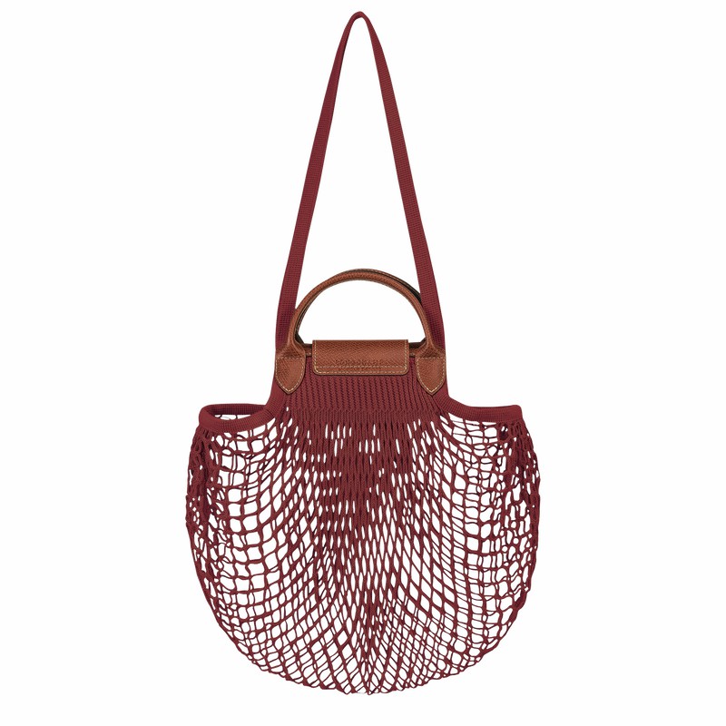 Longchamp Le Pliage Filet L Torbica za čez Ramo Ženski Fuksije Slovenija | 10121HVH204