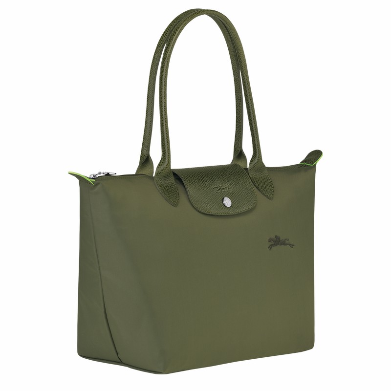 Longchamp Le Pliage Green M Torba Tote Ženski Zelene Slovenija | L2605919479