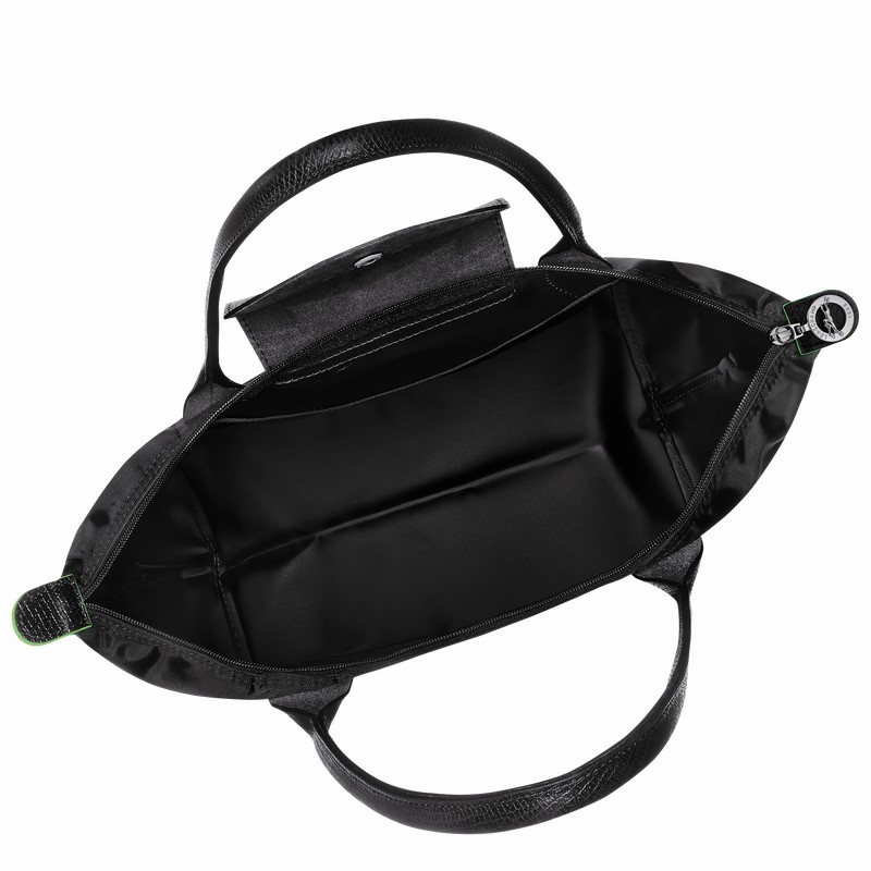 Longchamp Le Pliage Green M Torba Tote Ženski Črne Slovenija | L2605919001