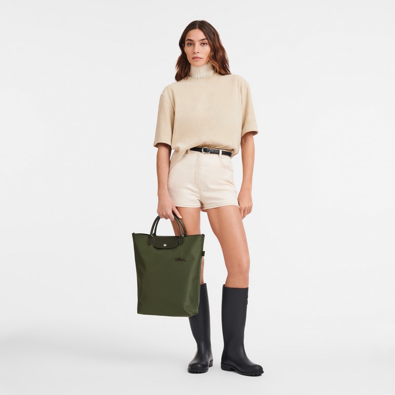 Longchamp Le Pliage Green M Torba Tote Ženski Zelene Slovenija | 10168919479