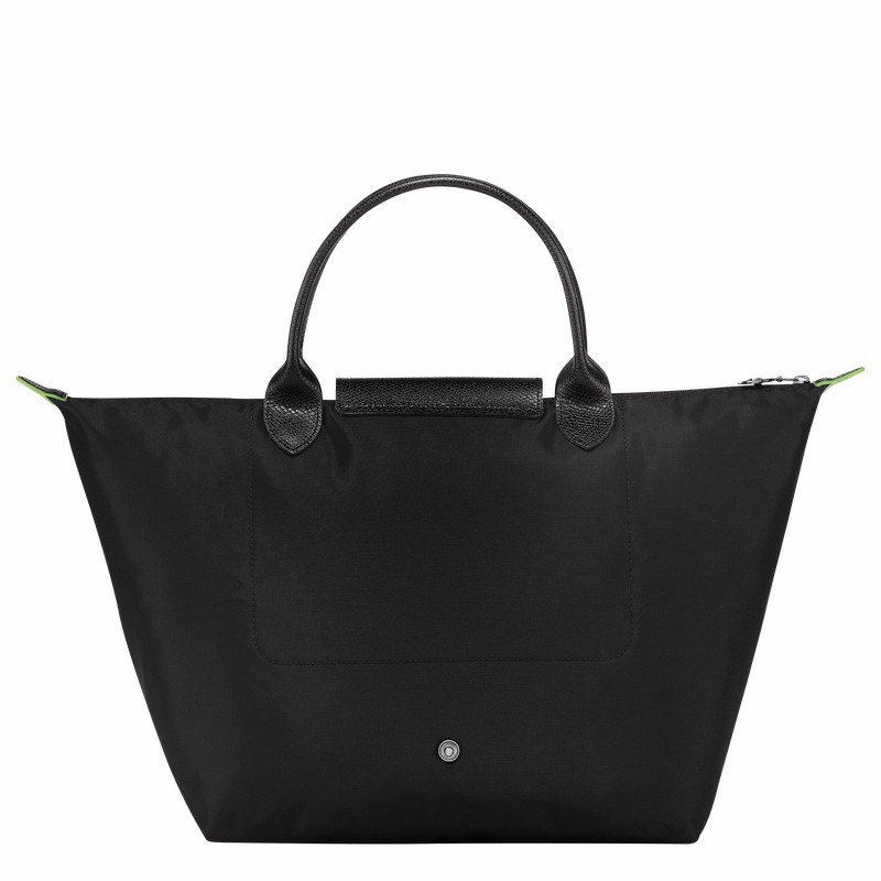 Longchamp Le Pliage Green M Torbica Ženski Črne Slovenija | L1623919001