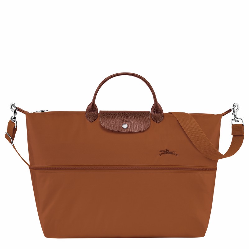 Longchamp Le Pliage Green expandable Potovalne Torbe Ženski Rjave Slovenija | L1911919504