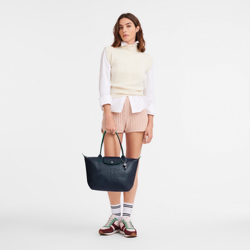 Longchamp Le Pliage Xtra M Torba Tote Ženski Temno Modre Slovenija | L2605HEY556
