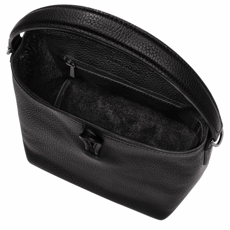 Longchamp Le Roseau Essential M Torba Tote Ženski Črne Slovenija | 10183968001