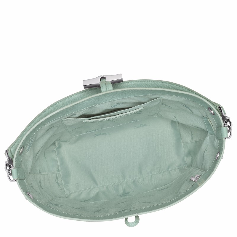 Longchamp Le Roseau M Torbica za čez Ramo Ženski Celadon Slovenija | 10281HFP282