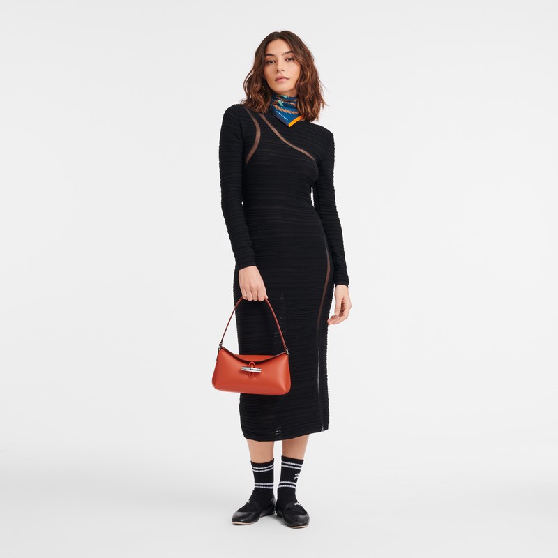 Longchamp Le Roseau S Hobo Torba Ženski Oranžne Slovenija | 10230HCL685